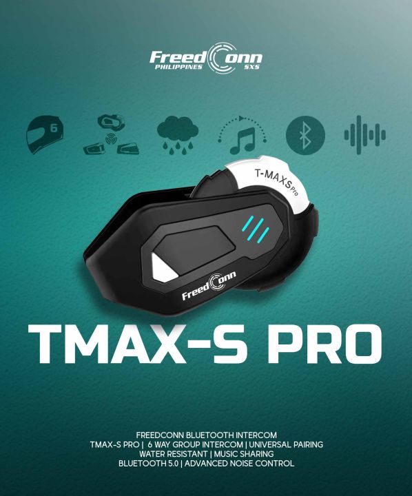 FreedConn TMAX S PRO Motorcycle Helmet Intercom Bluetooth Headset