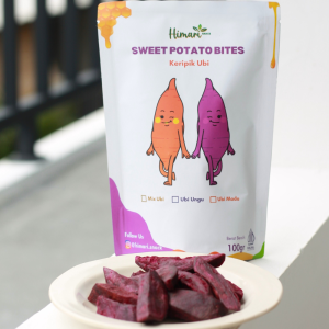 Himari Keripik Stik Ubi Ungu Cemilan Sehat 100% Produk Lokal
