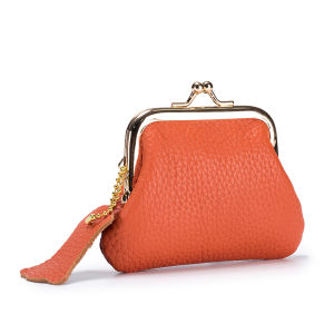 Royal Bagger Coin Purses for Women Genuine Cow Leather Change Pouch Fashion Kiss Lock Small Wallet Purse Mini Storage Bag 1475
