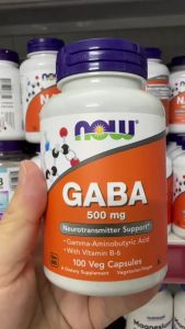 NOW GABA 500mg Gamma-Aminobutyric Acid Kết Hợp Vitamin B6 Hỗ Trợ Thư Giãn Giấc Ngủ - - Bổ sung GABA – một chất dẫn truyền thần kinh có mặt tự nhiên trong cơ thể. - Hỗ trợ thư giãn và duy trì trạng thái tinh thần thoải mái.