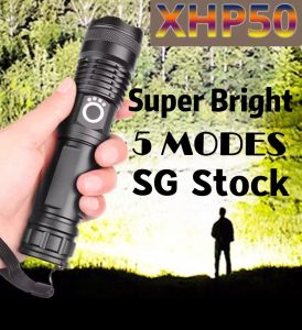 SG Stock | Fast Delivery |  Most Powerful Flashlight Nitecore 5 Modes Usb Zoom Led Torch Flashlight 18650 Or 26650 Most Powerful Flashlight Usb Zoom Led Torch Light Torchlight Best Camping Outdoor Lamp