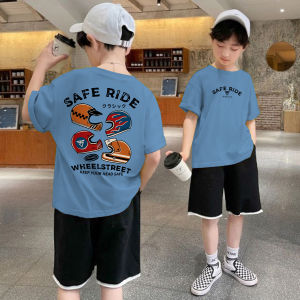 kaos distro anak laki-laki umur 7-16 tahun motor style clacis warna denim bahan cotton combed 30s