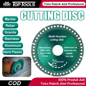 TopTools 6 In 1 4Inch Diamond Saw Blade Memotong Roda 100Mm Metal Cutting Disc Multifungsi Rebar Logam Besi stainless Steel