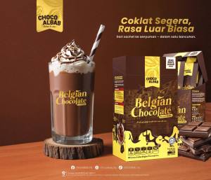 Choco Albab Belgian Chocolate Energy Boost Sachets - 7-Pack Vegan & Diabetic-Friendly