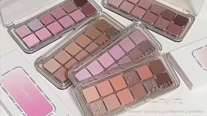12 Matte eyeshadow affordable earth tones Korean-style gentle nude makeup low-saturation gray-pink everyday eyeshadow