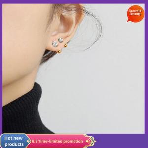 Graceful 1ชิ้น4ง่ามต่างหูพลอยเทียมต่างหูสำหรับผู้หญิง ผู้ชายเครื่องประดับเจาะหูตรงกระดูกอ่อนมาตรฐาน