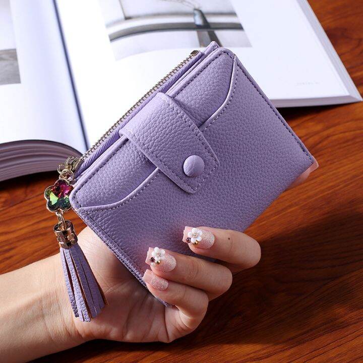 Ladies purse discount with photo holder