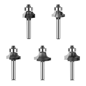 Practical Rounding Router Bit Functional 1/4Inch or 6mm Shank Edges Trimming Tool for Perfect Edges Crafting
