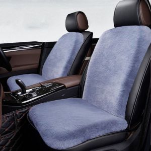 TKC28 Warm Plush Car Seat Cushion Thick Breathable Car Backrest Universal Anti-fouling Car Seat Cover Pad Autumn and Winter