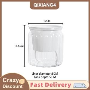 【SDJZT】 Tabletop Flower Pot Home Garden Bonsai Decor Succulent Hydroponic Plants Pot Self Watering Flowerpot Indoor Mini Planter Pots