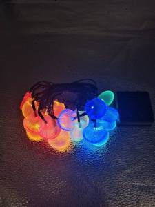 ไฟตกแต่งโซล่าเซลล์ LED หลอดไฟลายต่างๆ 30LED 8โหมดการใช้งาน solar ไฟติดเฉพาะกลางคืนโดนฝนได้