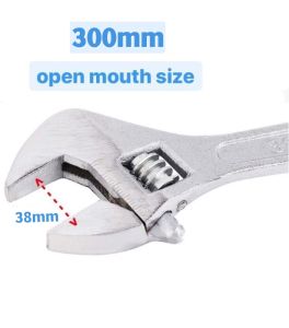PPP Multiple Sizes Adjustable Industrial Wrench Grade Shifter Movable Spanners Made with Drop Forged Cr-V Steel 2672