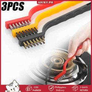 COD【Free Shipping】3PCS 7 Inches Stainless Steel Brush Brass Cleaning Brush Polishing Rust Remover Metal Wire Burring Cleaning Tool Family