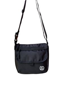 QXZ94 Tas Selempang Pria Wanita Slingbag Original Cordura Terbaru Hitam 22x18cm QSB01