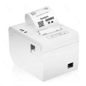 Soonpos 58mm 80mm Thermal Receipt Printer POS Printer Auto Cutter USB/Ethernet Interface for Windows/MAC/Linux/Android/ iOS Support Cash Drawer Wall Mount Compatible With Loyverse App ESC/POS Emulation