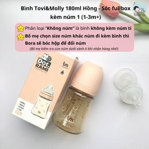 Bình sữa TM Tovi And Molly DOT RAMI Hàn Quốc chính hãng 180ml/ 280ml