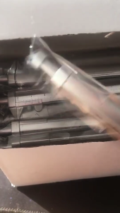 2Pcs Vernier Caliper Pen 1.0mm Point Ballpoint Pen 2 in 1 Measuring Tool Multifunction Measuring Ruler Ballpoint Pen