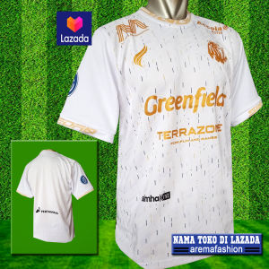 KAOS JERSEY AREMA 2024 - 2025 AWAY aremafashion putih