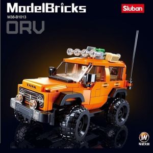 Mainan Balok Sluban Model Bricks-Mobil Jeep Offroad 300 SUV M38-B1013 Mainan Anak Laki Laki Belofty Toys