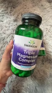 Viên Uống Bổ Sung 3 Loại Magie Hỗ Trợ Cơ Bắp & Xương Swanson Triple Magnesium Complex 400mg - Giúp thư giãn hệ thần kinh và cơ bắp góp phần cải thiện chất lượng giấc ngủ và giảm tình trạng mất ngủ.