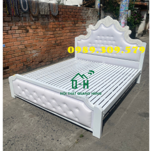 GIƯỜNG SẮT HỘP VUÔNG TÂN CỔ ĐIỂN MẪU NỮ HOÀNG CAO CẤP HCM