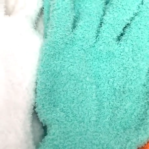 Mùa đông vải nhung san hô găng tay dễ thương Windproof phụ nữ đầy đủ-ngón tay Găng tay dày găng tay trượt tuyết ngoài trời màn hình cảm ứng màu trơn