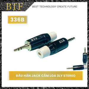 Jack 3.5mm BTF | Jack 3 Ly Loại Tốt | Đầu Jack Hàn Dây Tín Hiệu Âm Thanh | Đầu Jack AUX | Giá 1 Cái