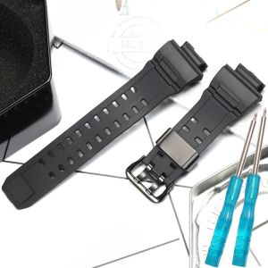 Resin Watchband Fit For Casio G-Shock GW9400 GW9300 GW-9400 GW-9300 G-9300 Men Waterproof Strap Stainless Steel Loop Rubber Bracelet Watch Accessories