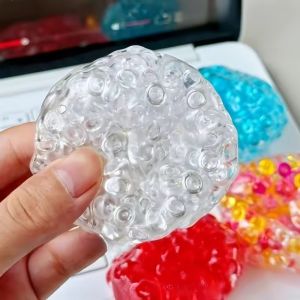 WH Ice Beads 1PC Squishy Balls Stress Relief Toy Super Soft Sensory Fidget Toys for Kids Adults Anxiety Relaxation Squeeze Gift