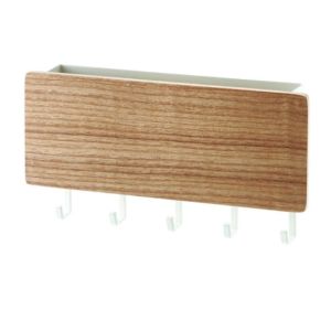 Decorative Wooden Key Hanger Wall Mounted Mail Letter Key Holder Organizer for Entryway