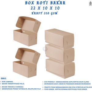 Dus Roti Bakar Dus 22x10 Dus Roti Bakar Bandung (Isi 10 Pcs-B.8K3)