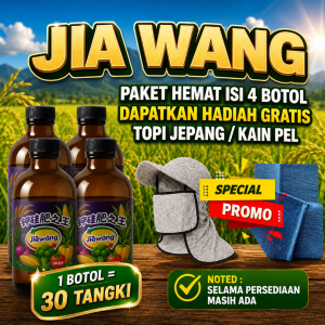 SPECIAL PROMO JIAWANG JIA WANG Pupuk Kalium Silica Paket Hemat Isi 4 Botol DAPATKAN HADIAH GRATIS