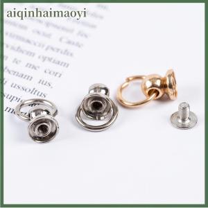 aiqinhaimaoyi 10 chiếc đinh tán vòng chữ O nút kim loại 8mm đinh tán đinh vít điện thoại túi thủ công