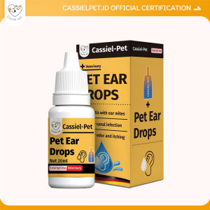 Cassiel Pet Obat Tetes Telinga Multifungsi - Atasi Kutu & Infeksi Telinga Anjing/Kucing 20ml