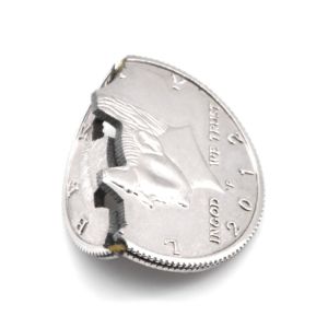 Folding Magic Coin Half Coin Illusion Gimmick Stage Street Party Magic Prop
