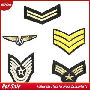 【COD】🔥🔥🔥 Flying Jacket Badge Golden Wings  Hook Loop Patch Mini Eagle Morale Emblem Chest Cloth Sticker for Men Pilot Suit DIY