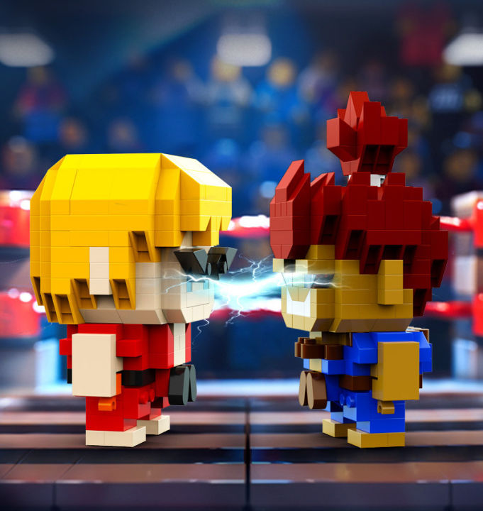 Street%20Kid%20Building%20Block%20The%20King%20of%20Fighters%20Building%20Block%20Mini%20Particle%20Building%20Block%20Model%20Toy%20Gift%20-%20Image%204