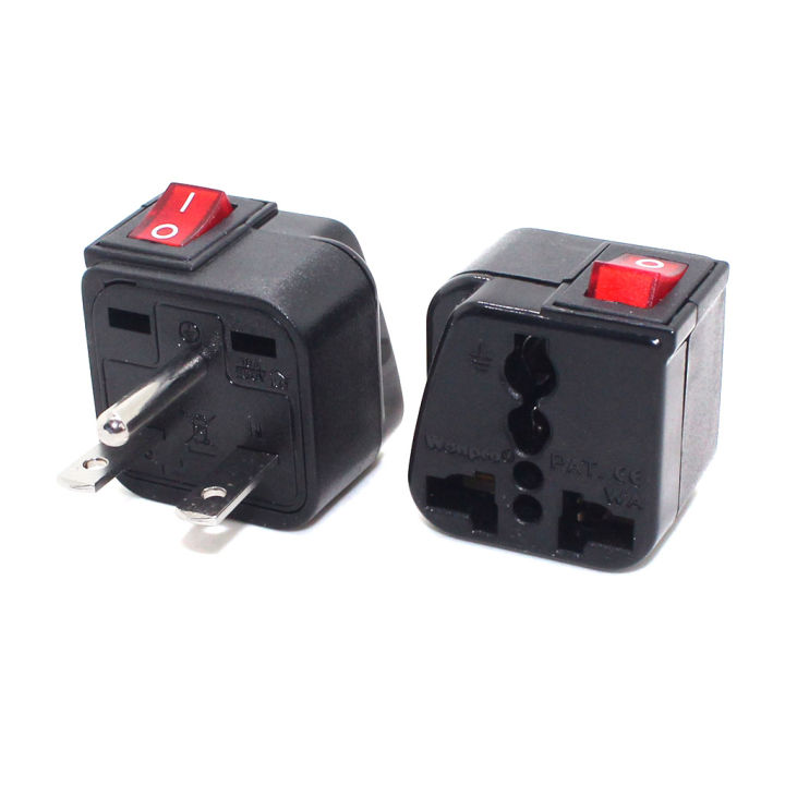 Wonpro New US North American NEMA 6-15P Power Plug Adapter with switch ...