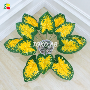 TANAMAN PALSU DAUN KELADI KUNING ARTIFICIAL B8142