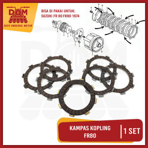 Kampas Kopling FR80 (NEPON/CHOHO) Plat Disk Cluth Suzuki FR 80 Bisa dipasang ke Yamaha Harga Per Set