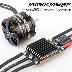 RhinoESC 540 RC AM32 Crawler ESC Power System Brushless Motor RM-S20 Combo 80A ESC for Axial SCX10 Traxxas TRX-4 TRX-6