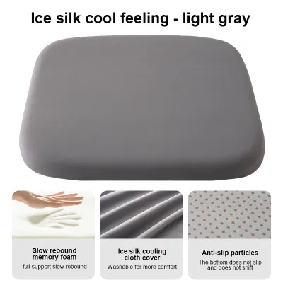 Desk Chair Cushion Seat Pad Ice Silk Memory Foam Chair Pad Slow Rebound Office Chair Cushion bantal duduk kerusi