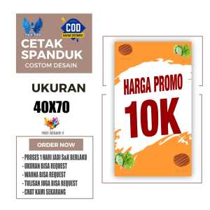 Spanduk Banner NASI BENTO PROMO 10K Bisa Request