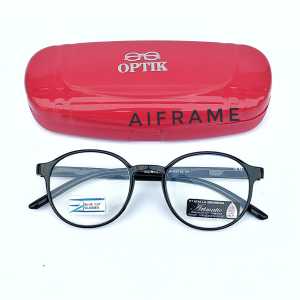 Aiframe Kacamata Baca Lensa Antiradiasi Gagang Pakai Per Free Box Dan Lap