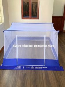 A30 Màn xếp thông minh Khung INOX 304 | Chân viền Lụa cao cấp | Có Cửa từ 1m4- Hàng Chính hãng Anh Thư