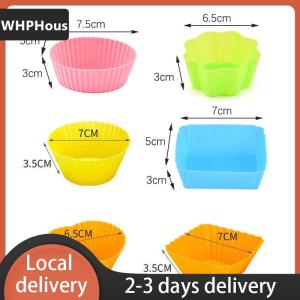 [COD] WHPHous Ship within 24 hours 3Pcs Bento Divider Cup Easy Clean Mould Reusable Cake Mold Dessert Sushi Separate Storage Accessories Food Lunch Box Liner