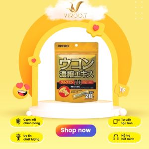 Bột Nghệ Giải Rượu Orihiro Nhật Bản 20 Gói - virgot.store