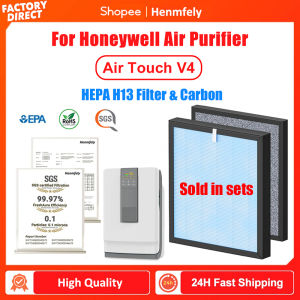 For Honeywell Air Touch V4 4-In-1 Filter Replacement H13 True HEPA & Activated Carbon FiltrationFast shipping