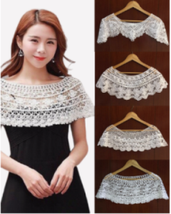 Korean New Hollow Lace Shawl Women Trend Small Shawl Lace Lady Wild Hollow Sleeveless Shirt