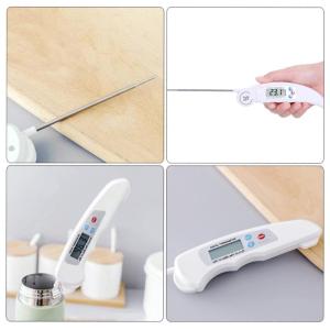 Nhiệt kế nhà bếp cao đầu dò gấp gọn thích hợp cho Lò Chiên sữa súp & đồ uống kiểm tra nhiệt độ